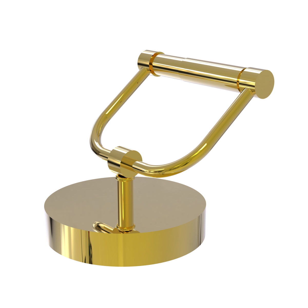 Picture of Allied Brass 1066-UNL Vanity Top Toilet Tissue Holder, Unlacquered Brass