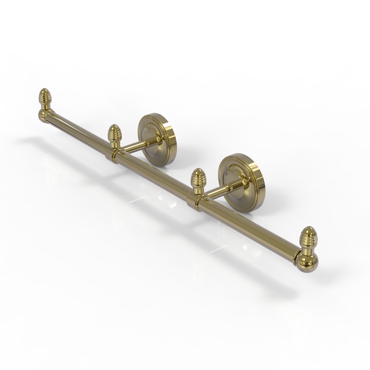 Picture of Allied Brass BPPR-HTB-3-UNL Prestige Regal Collection 3 Arm Guest Towel Holder&#44; unlacquered Brass