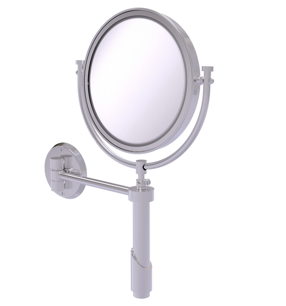 TRM-8-3X-SCH 8 in. dia. Tribecca Collection Wall Mounted Make-Up Mirror with 3X Magnification, Satin Chrome -  Allied Brass, TRM-8/3X-SCH