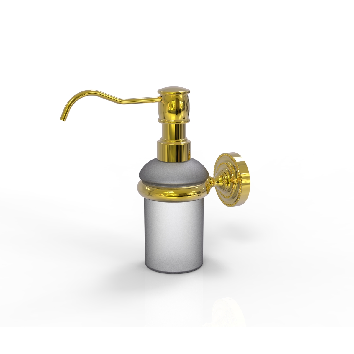 DT-60-UNL Dottingham Collection Wall Mounted Soap Dispenser, Unlacquered Brass -  Allied Brass