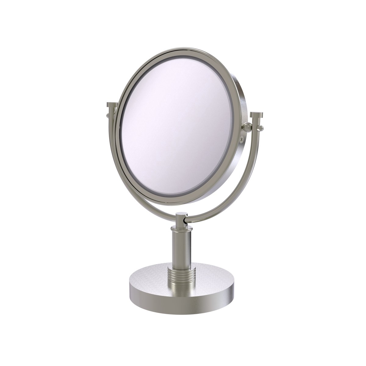 DM-4G-3X-SN 8 in. Vanity Top Make-Up Mirror 3X Magnification, Satin Nickel - 15 x 8 x 8 in -  Allied Brass, DM-4G/3X-SN