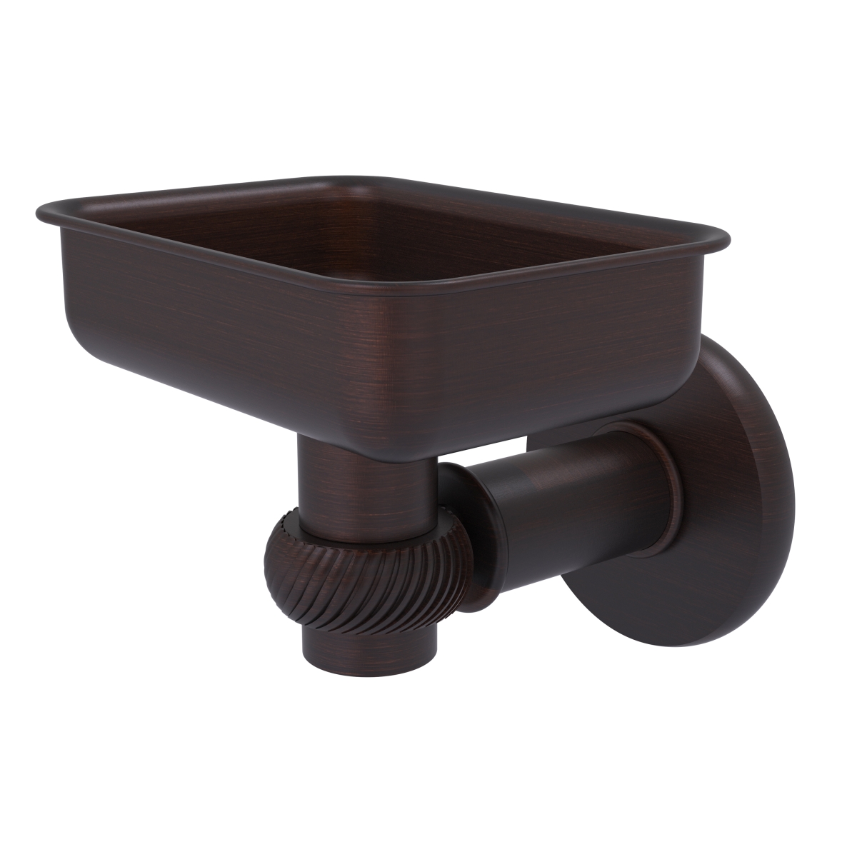 Picture of Allied Brass 2032T-VB Continental Collection Wall Mounted Soap Dish Holder with Twist Accents, Venetian Bronze