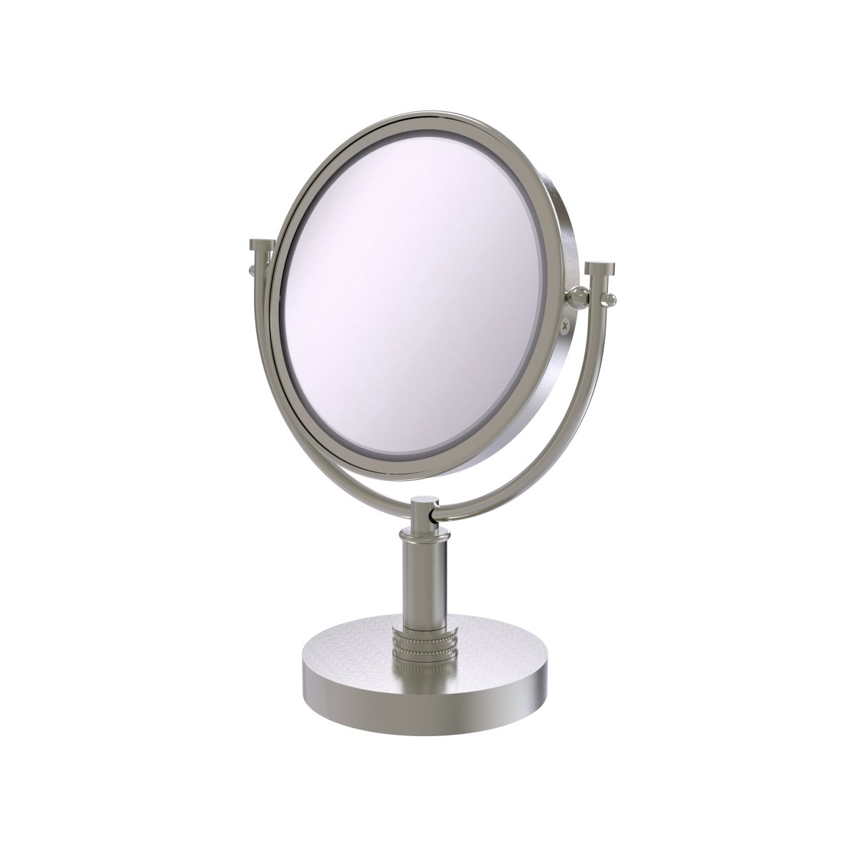Picture of Allied Brass DM-4D-2X-SN 8 in. Vanity Top Make-Up Mirror 2X Magnification, Satin Nickel - 15 x 8 x 8 in.