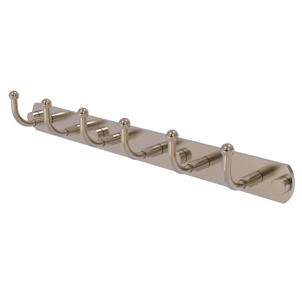 Picture of Allied Brass 1020-6-PEW Skyline Collection 6 Position Tie & Belt Rack&#44; Antique Pewter