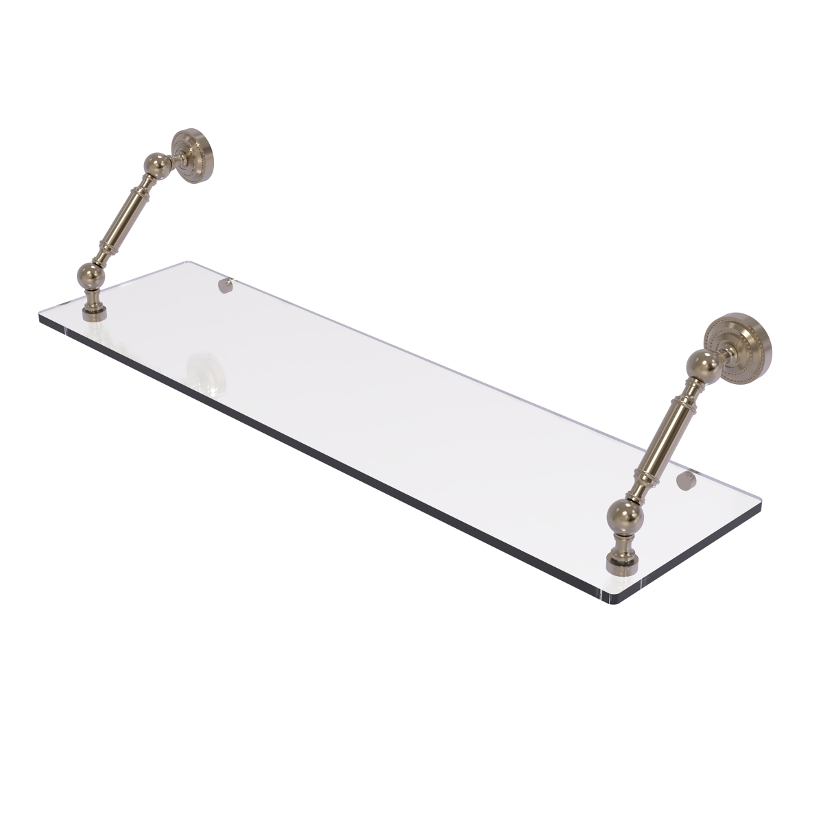 Picture of Allied Brass DT-1-30-PEW 30 in. Dottingham Collection Floating Glass Shelf, Antique Pewter