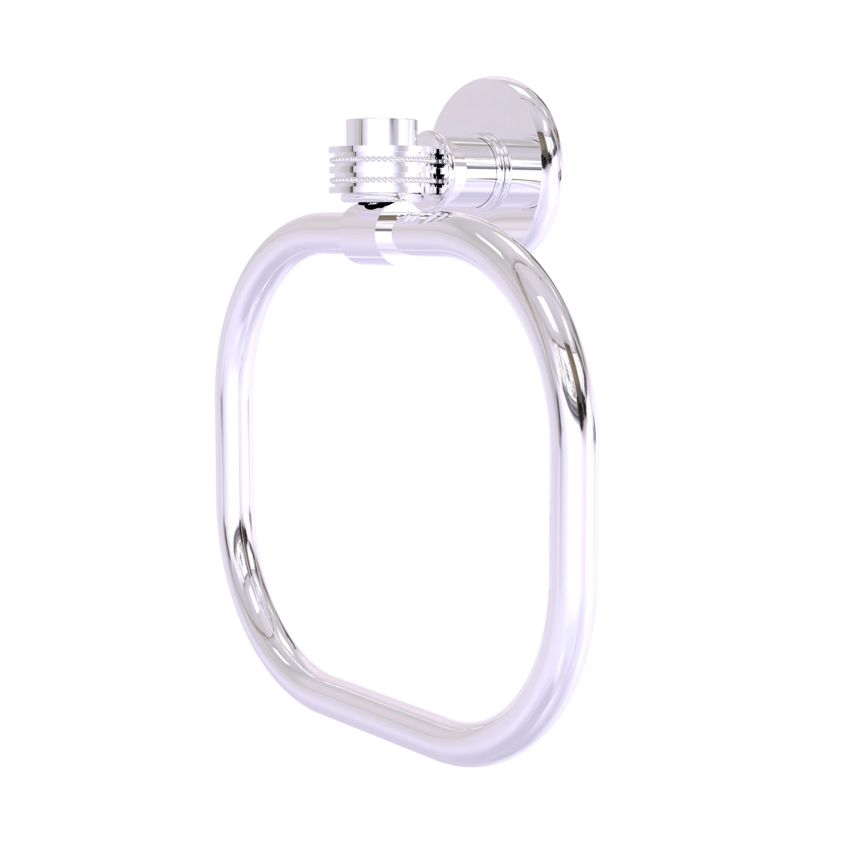 Picture of Allied Brass 2016D-PC Continental Collection Towel Ring with Dotted Accents, Polished Chrome