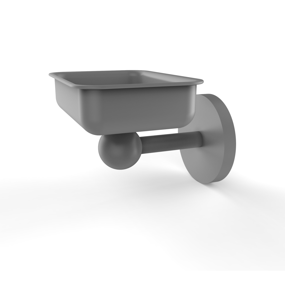 Picture of Allied Brass 1032-GYM Skyline Collection Wall Mounted Soap Dish&#44; Matte Gray