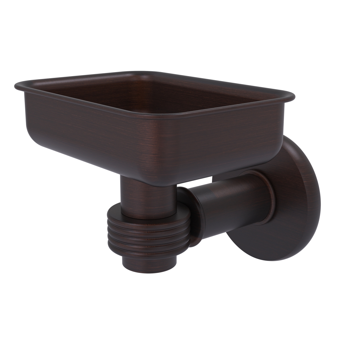 Picture of Allied Brass 2032G-VB Continental Collection Wall Mounted Soap Dish Holder with Groovy Accents, Venetian Bronze