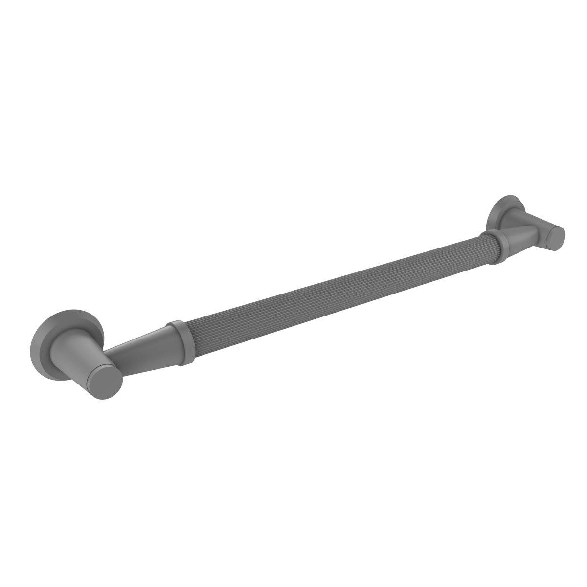 Picture of Allied Brass MD-GRR-16-GYM 16 in. Reeded Grab Bar, Matte Gray - 3.5 x 18 x 16 in.