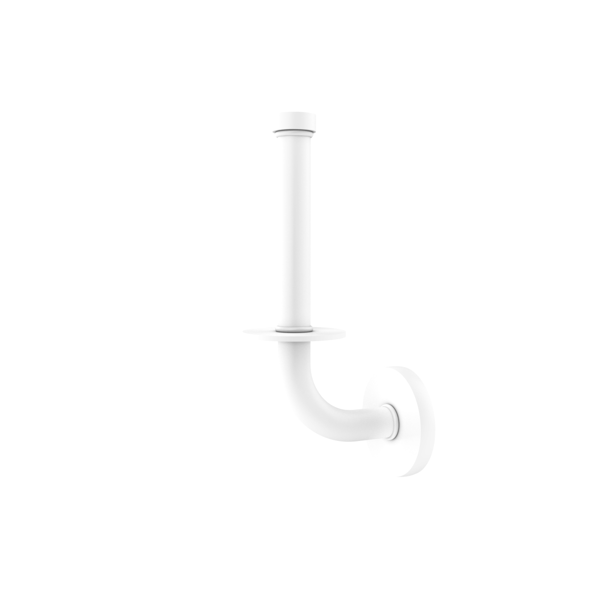 Picture of Allied Brass RM-24U-WHM Remi Collection Upright Toilet Tissue Holder, Matte White