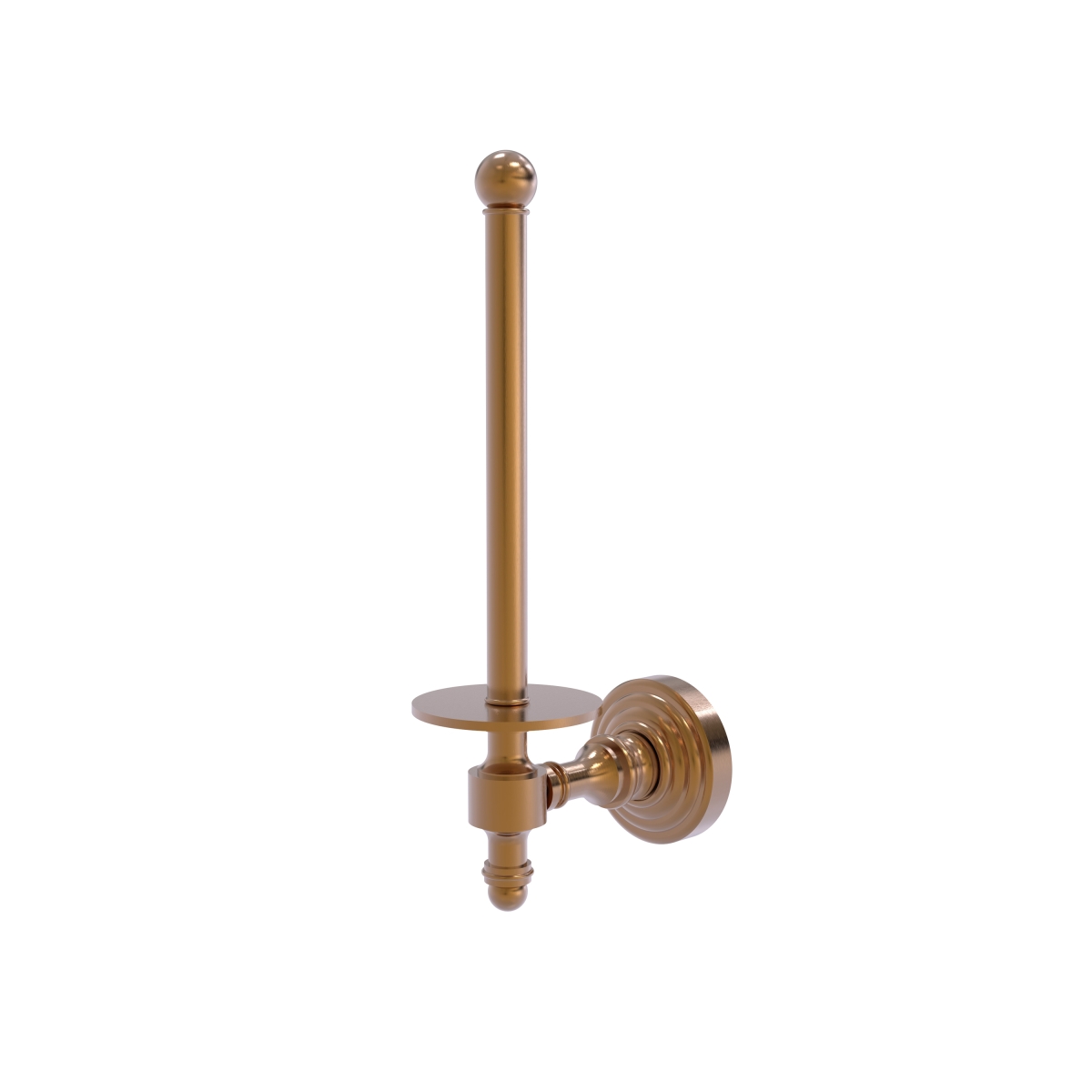 Picture of Allied Brass RW-24U-BBR Retro Wave Collection Upright Toilet Tissue Holder, Brushed Bronze