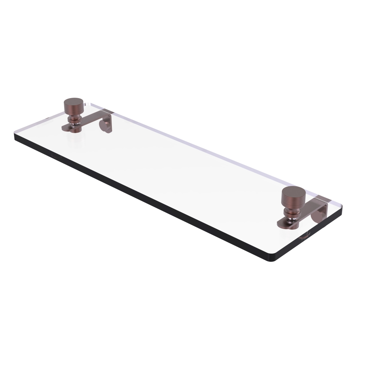 Picture of Allied Brass FT-1-16-CA 16 in. Foxtrot Glass Vanity Shelf with Beveled Edges&#44; Antique Copper