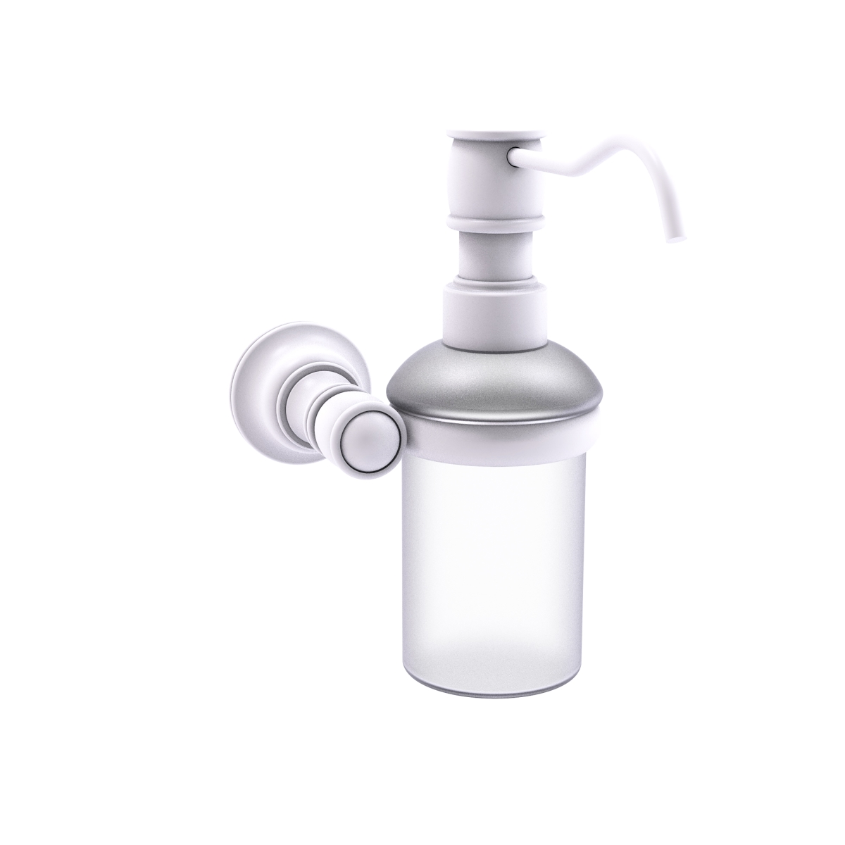 Picture of Allied Brass CL-60-WHM Carolina Collection Wall Mounted Soap Dispenser&#44; Matte White