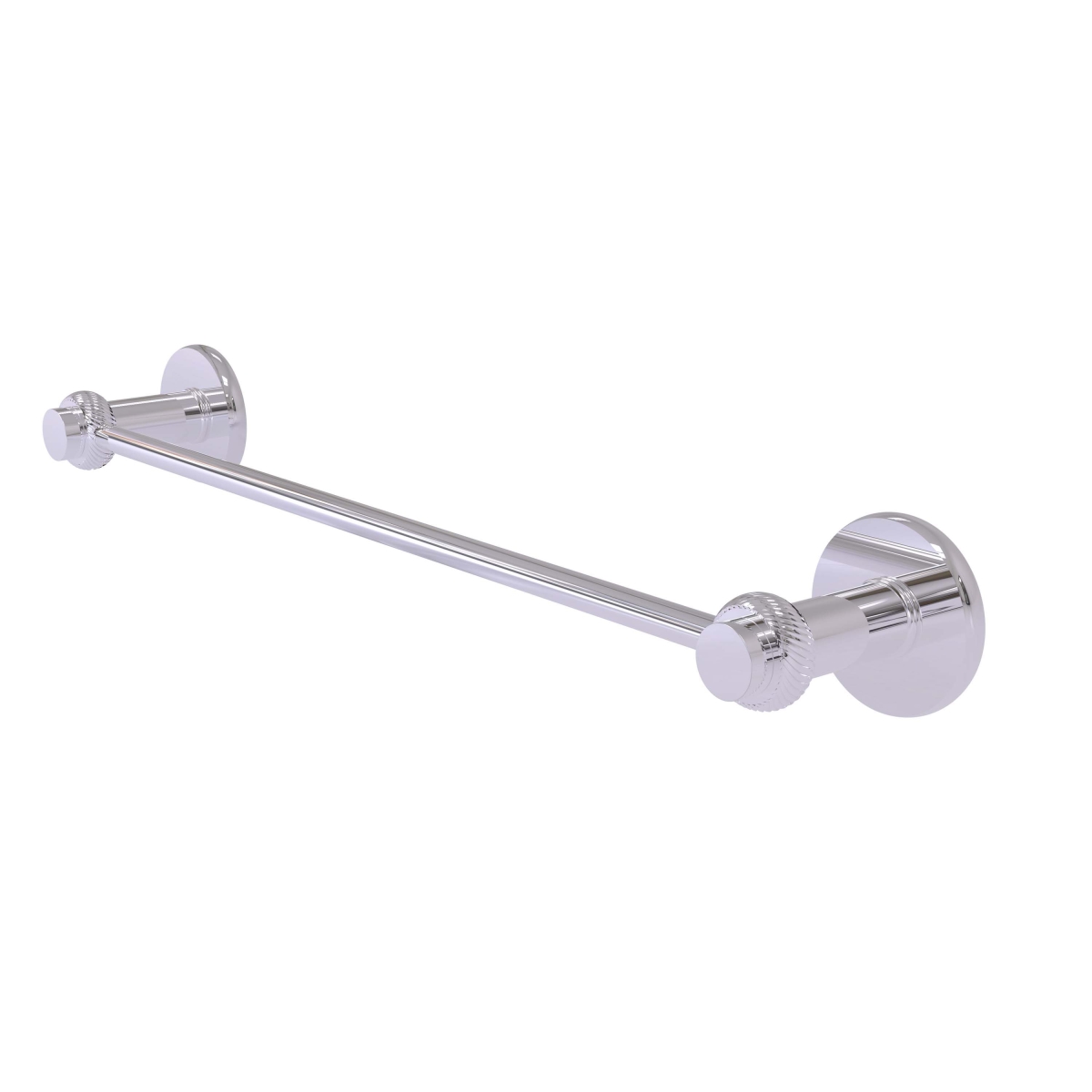 Picture of Allied Brass 931T-24-PC 24 in. Mercury Collection Towel Bar with Twist Accent, Polished Chrome