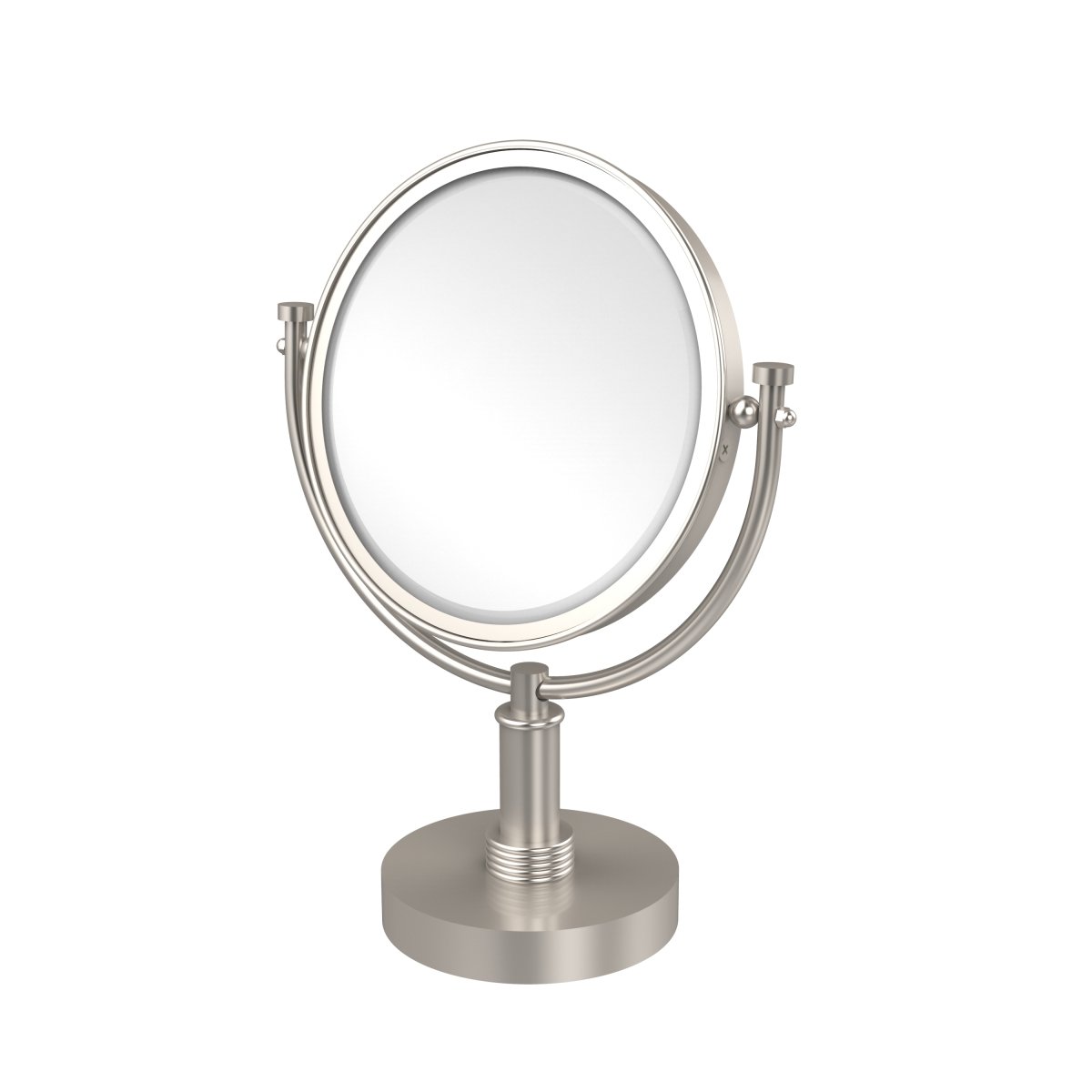 Picture of Allied Brass DM-4G-2X-SN 8 in. Vanity Top Make-Up Mirror 2X Magnification, Satin Nickel - 15 x 8 x 8 in.