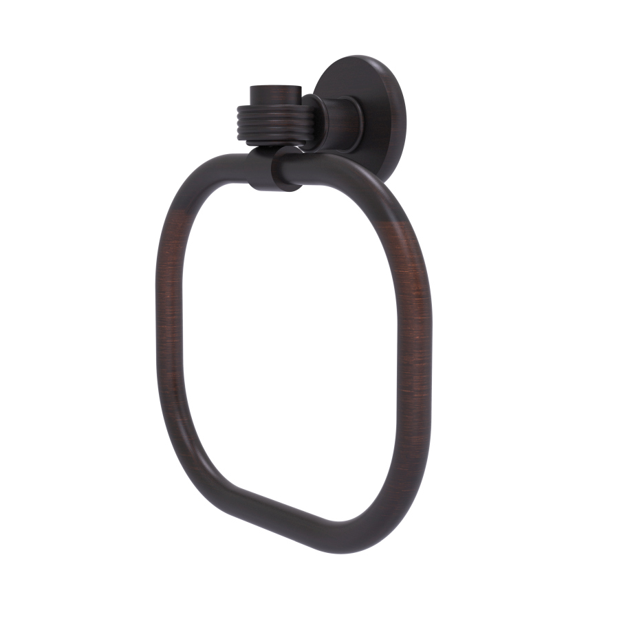 Picture of Allied Brass 2016G-VB Continental Collection Towel Ring with Groovy Accents, Venetian Bronze