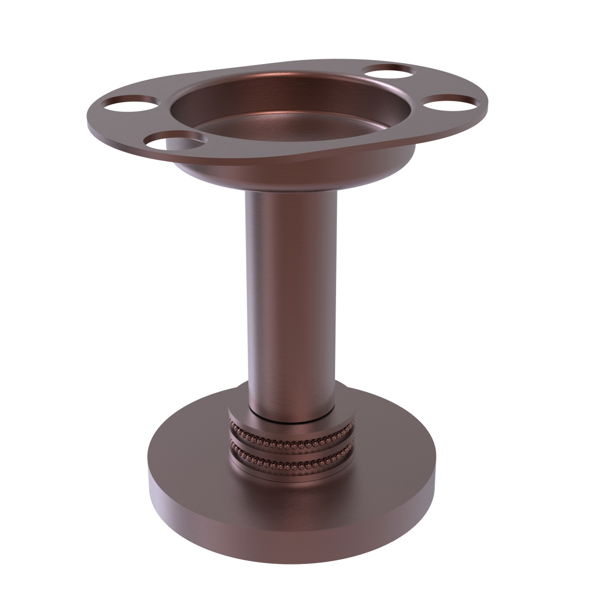 Picture of Allied Brass 955D-CA Vanity Top Tumbler & Toothbrush Holder&#44; Antique Copper - 6 x 3.5 x 4.3 in.