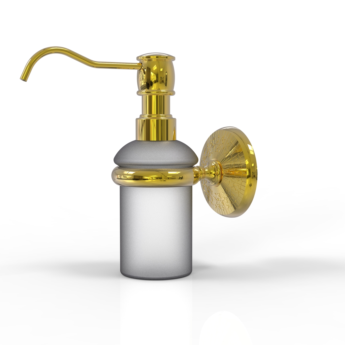 MC-60-UNL Monte Carlo Collection Wall Mounted Soap Dispenser, Unlacquered Brass -  Allied Brass