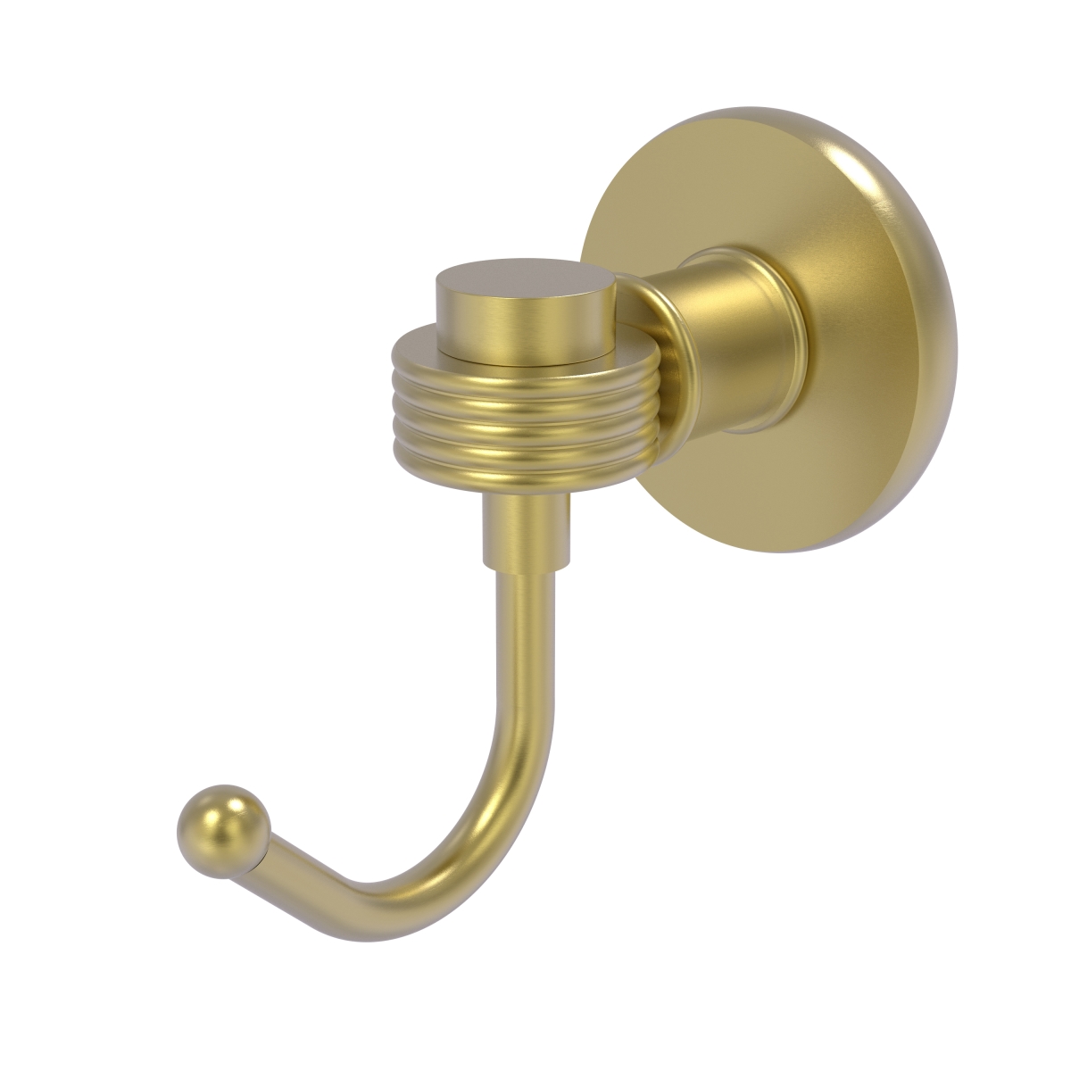 Picture of Allied Brass 2020G-SBR Continental Collection Robe Hook with Groovy Accents, Satin Brass