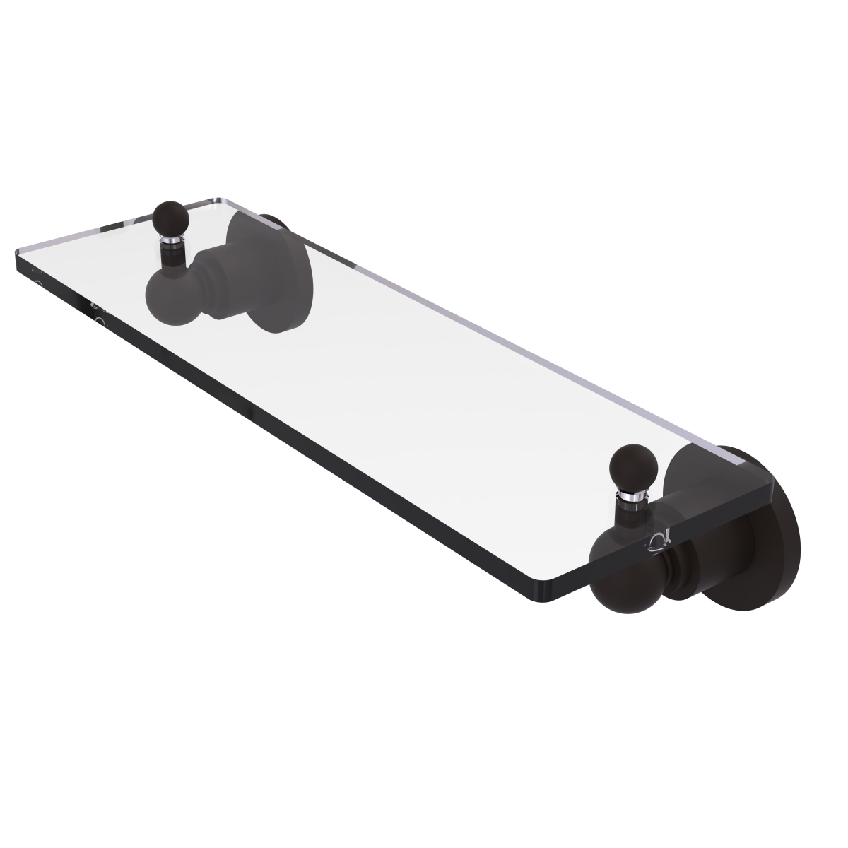 Picture of Allied Brass AP-1-16-ORB Astor Place 16 in. Glass Vanity Shelf with Beveled Edges, Oil Rubbed Bronze