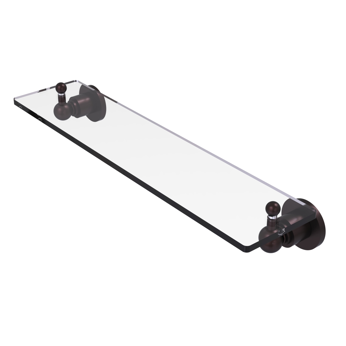 Picture of Allied Brass AP-1-22-ABZ Astor Place 22 in. Glass Vanity Shelf with Beveled Edges, Antique Bronze