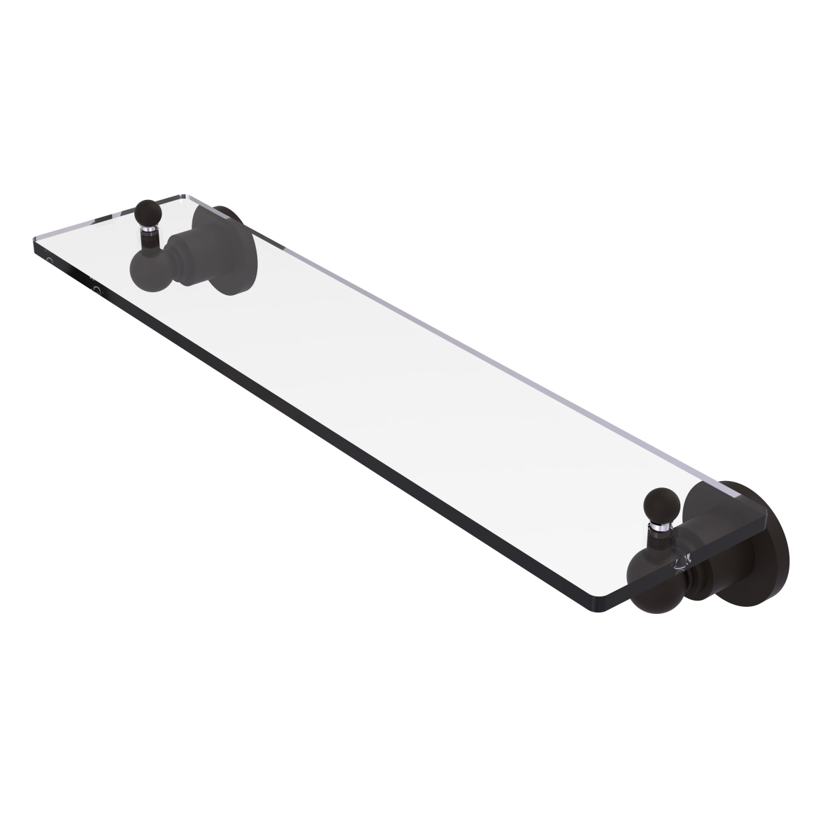 Picture of Allied Brass AP-1-22-ORB Astor Place 22 in. Glass Vanity Shelf with Beveled Edges, Oil Rubbed Bronze