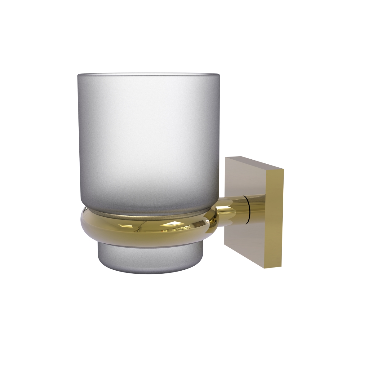 Picture of Allied Brass MT-66-UNL Montero Collection Wall Mounted Tumbler Holder&#44; Unlacquered Brass