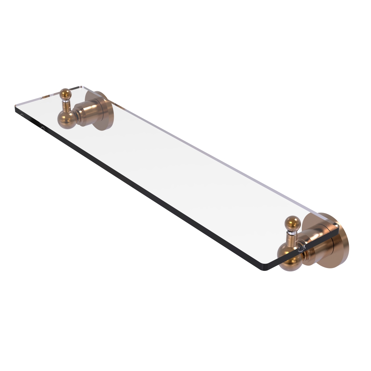 Picture of Allied Brass AP-1-22-BBR Astor Place 22 in. Glass Vanity Shelf with Beveled Edges&#44; Brushed Bronze