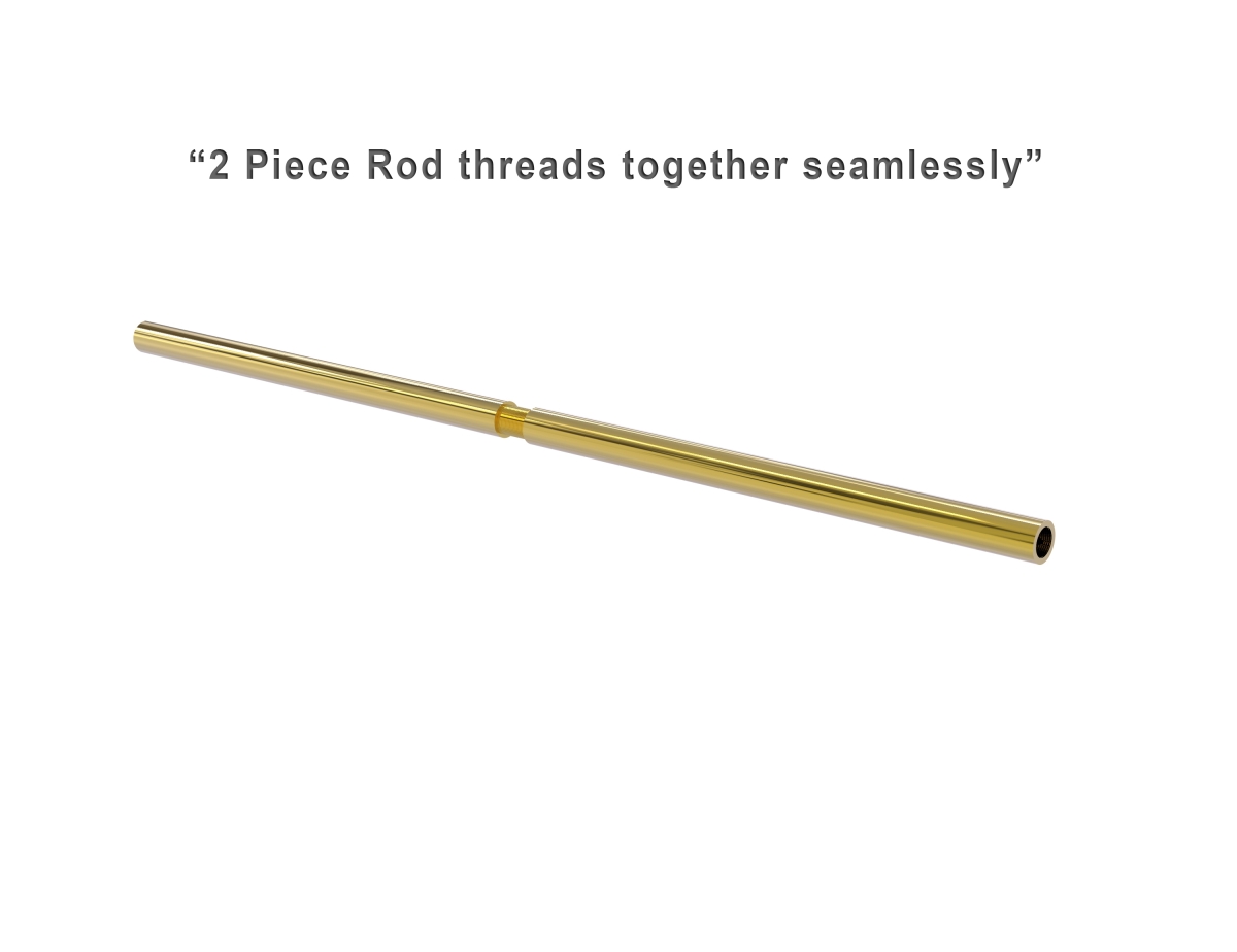 Picture of Allied Brass SR-60-UNL 60 in. Shower Curtain Rod&#44; Unlacquered Brass