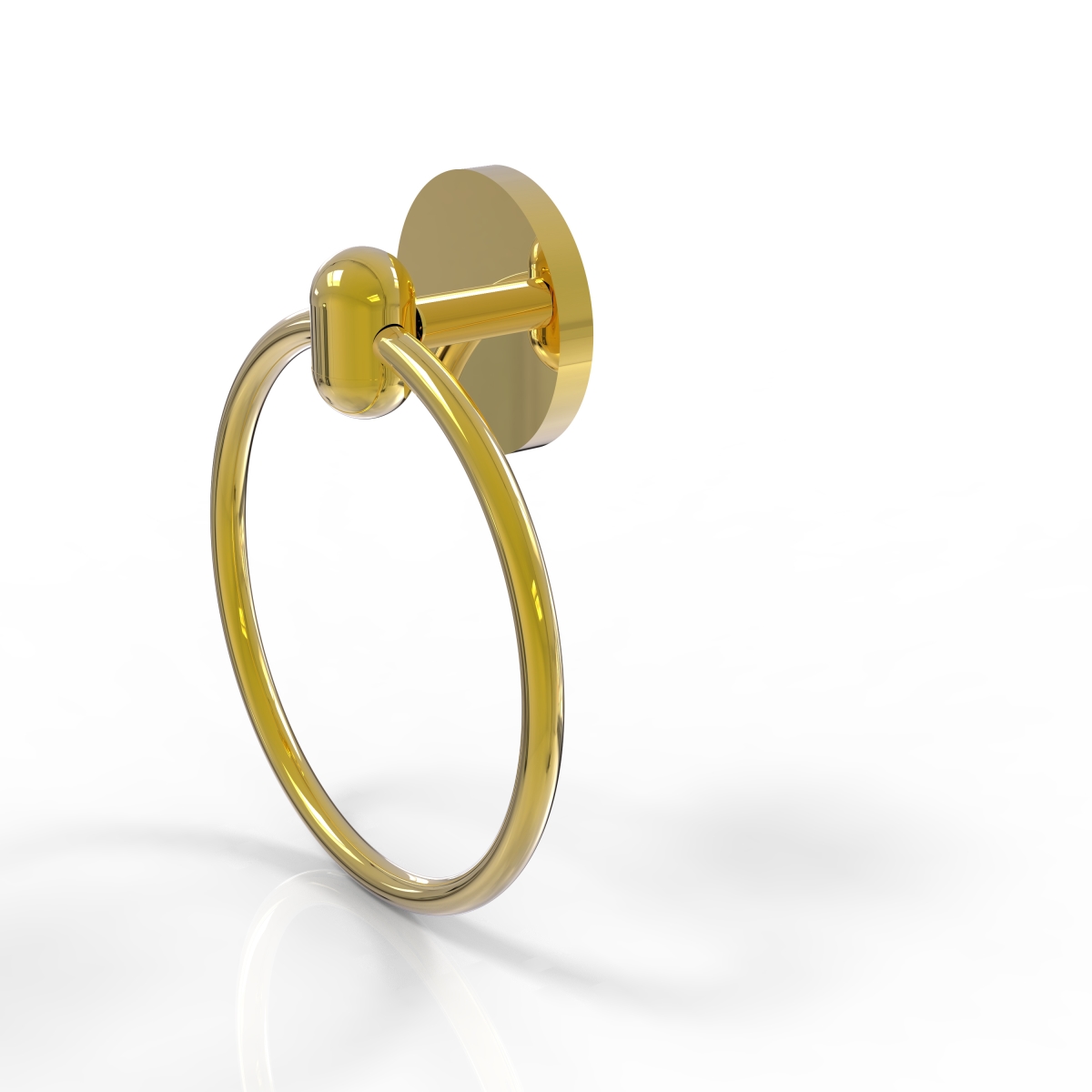 Picture of Allied Brass TA-16-UNL Tango Collection Towel Ring, Unlacquered Brass