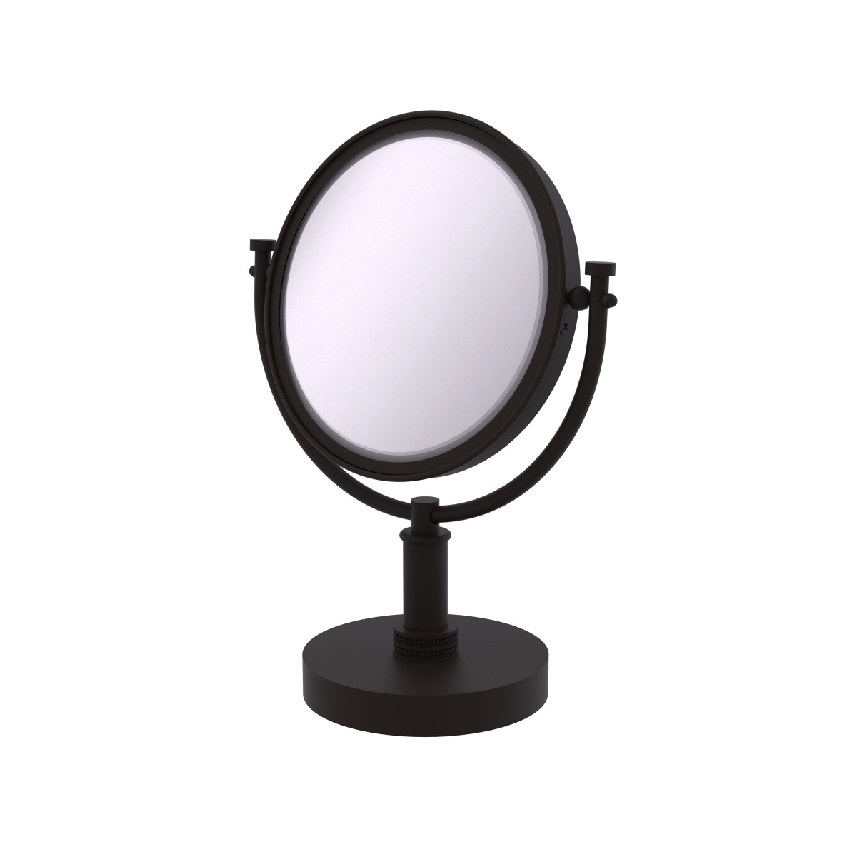 Picture of Allied Brass DM-4D-3X-ORB Dotted Ring Style 8 in. Vanity Top Make-Up Mirror 3X Magnification, Oil Rubbed Bronze