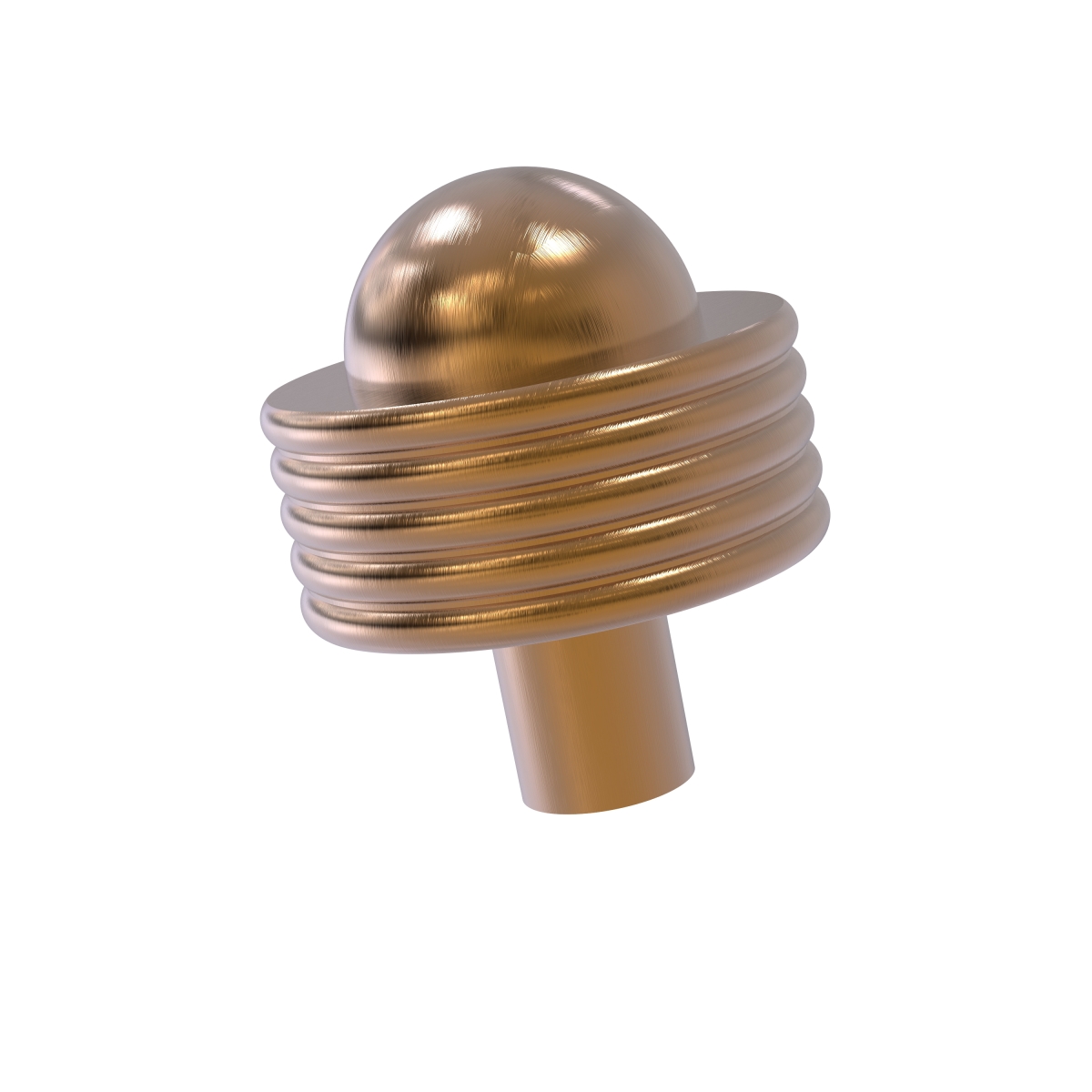 Picture of Allied Brass 101AG-BBR Grooved Ring Style 1.50 in. Cabinet Knob&#44; Brushed Bronze