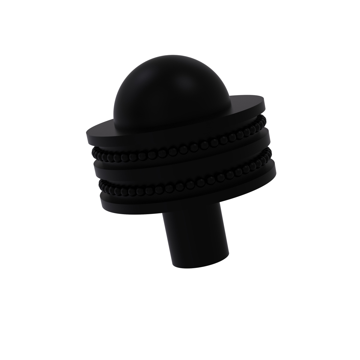Picture of Allied Brass 101AD-BKM Dotted Ring Style 1.50 in. Cabinet Knob&#44; Matte Black