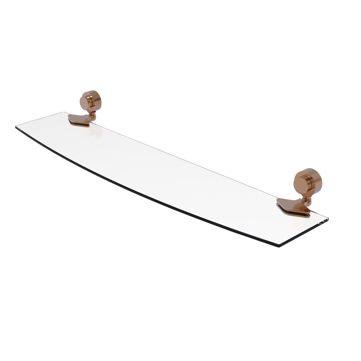 Picture of Allied Brass 433-24-BBR Venus Collection 24 in. Glass Shelf&#44; Brushed Bronze