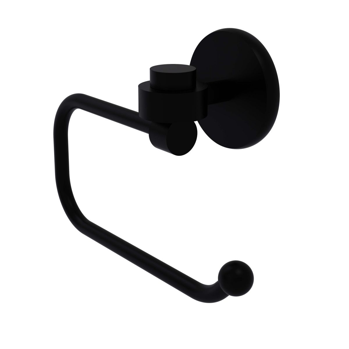 Picture of Allied Brass 7124E-BKM Satellite Orbit One Collection Euro Style Toilet Tissue Holder, Matte Black