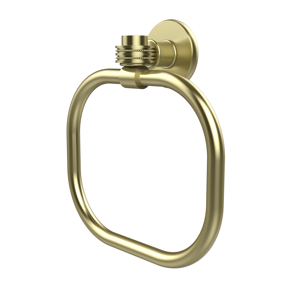 Picture of Allied Brass 2016D-SBR Continental Collection Towel Ring with Dotted Accents, Satin Brass