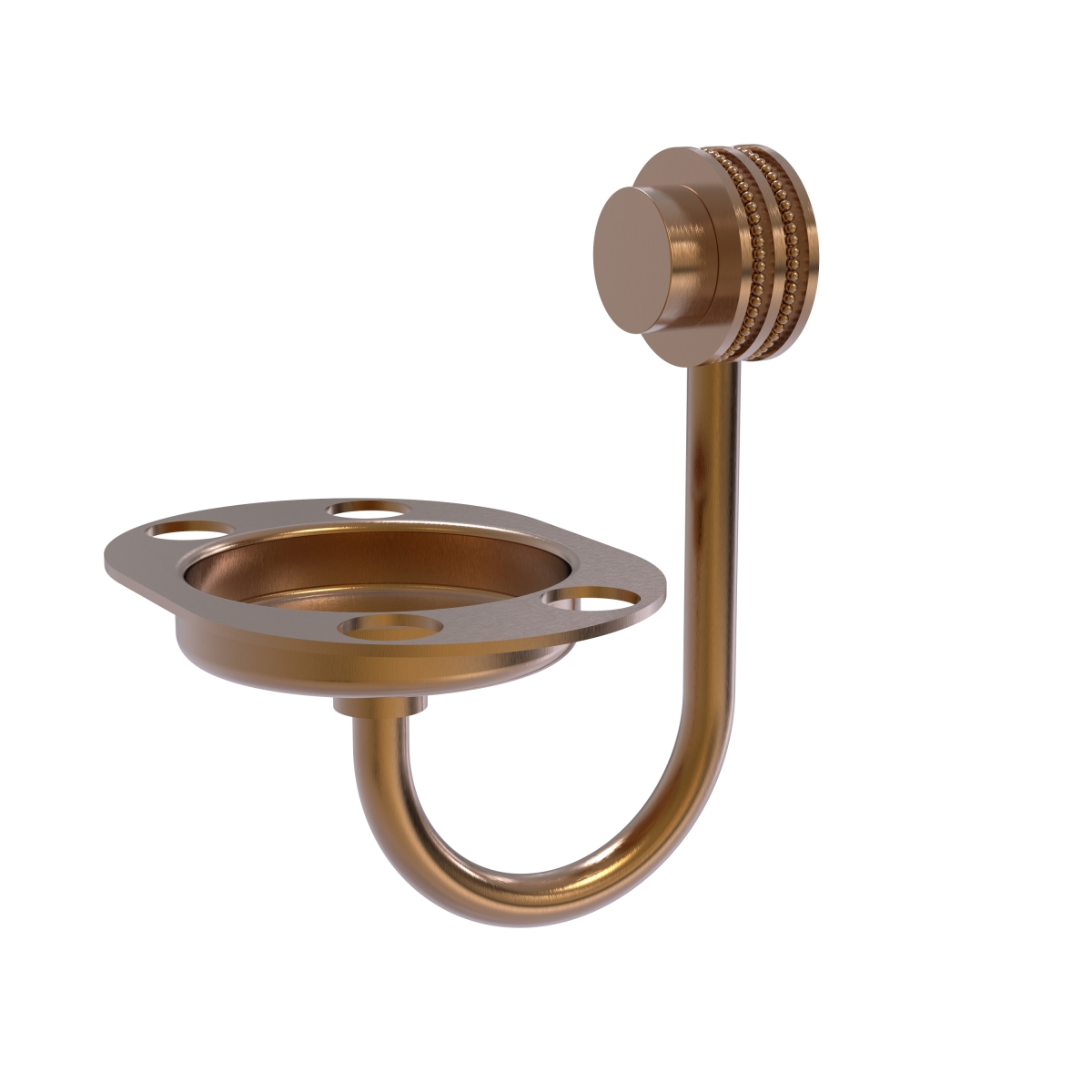 Picture of Allied Brass 426D-BBR Venus Collection Tumbler & Toothbrush Holder with Dotted Accents&#44; Brushed Bronze