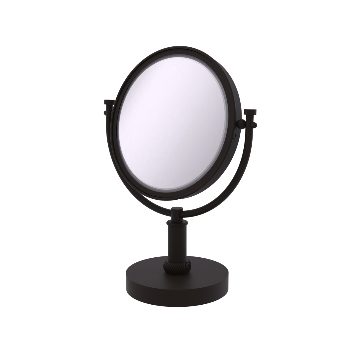 DM-4T-2X-ORB Twisted Ring Style 8 in. Vanity Top Make-Up Mirror 2X Magnification, Oil Rubbed Bronze -  Allied Brass, DM-4T/2X-ORB