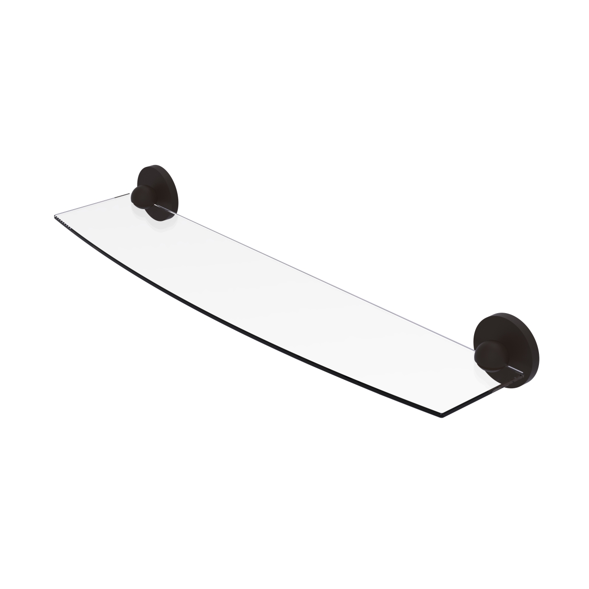 Picture of Allied Brass 1033-24-ORB Skyline Collection 24 in. Glass Shelf, Oil Rubbed Bronze