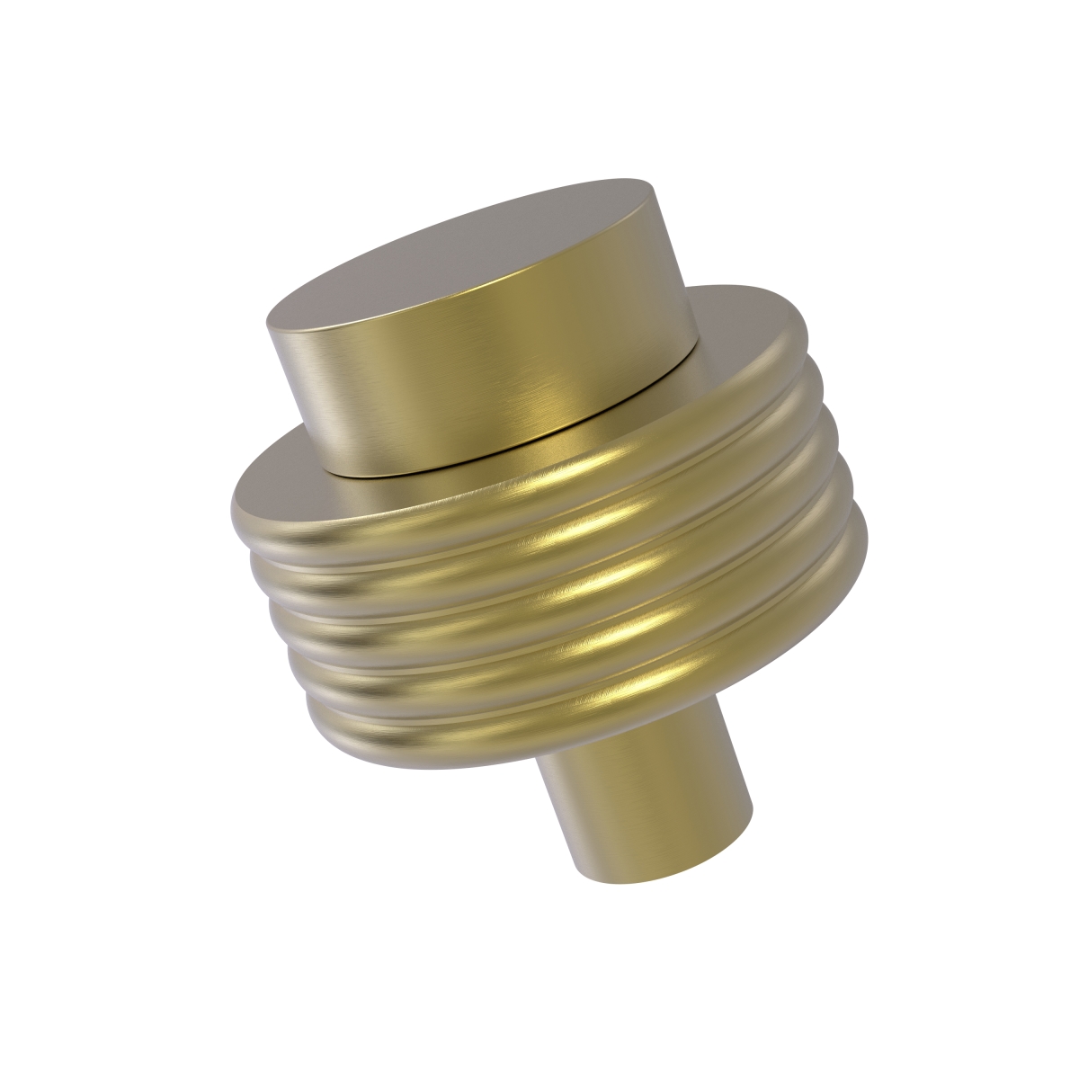 Picture of Allied Brass 101G-SBR Grooved Ring Style 1.50 in. Cabinet Knob&#44; Satin Brass