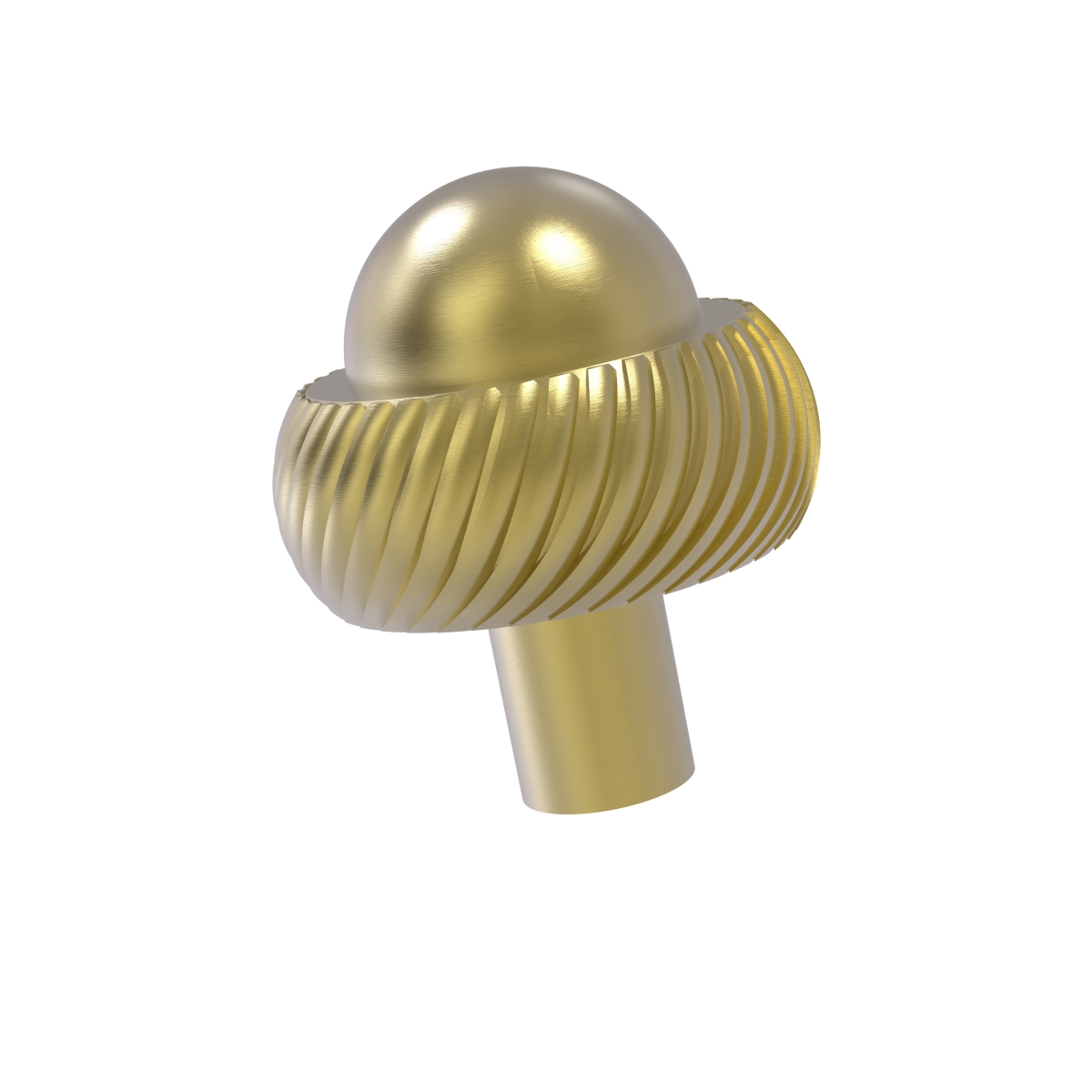 Picture of Allied Brass 101AT-SBR Twisted Ring Style 1.50 in. Cabinet Knob&#44; Satin Brass