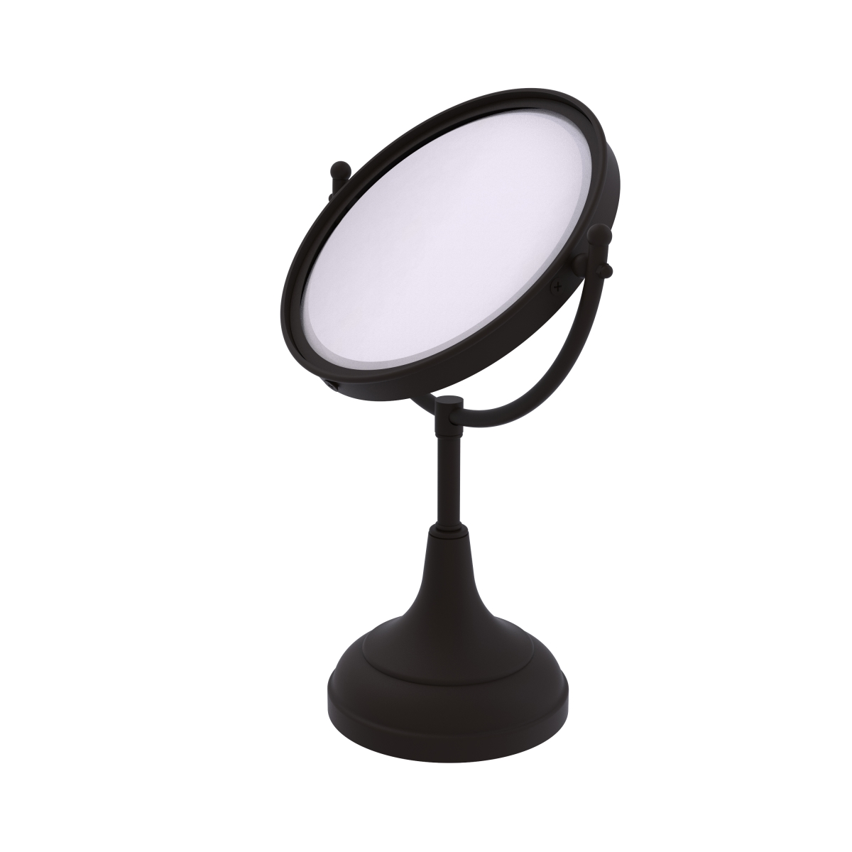 DM-2-4X-ORB Smooth Ring Style 8 in. Vanity Top Make-Up Mirror 4X Magnification, Oil Rubbed Bronze -  Allied Brass, DM-2/4X-ORB