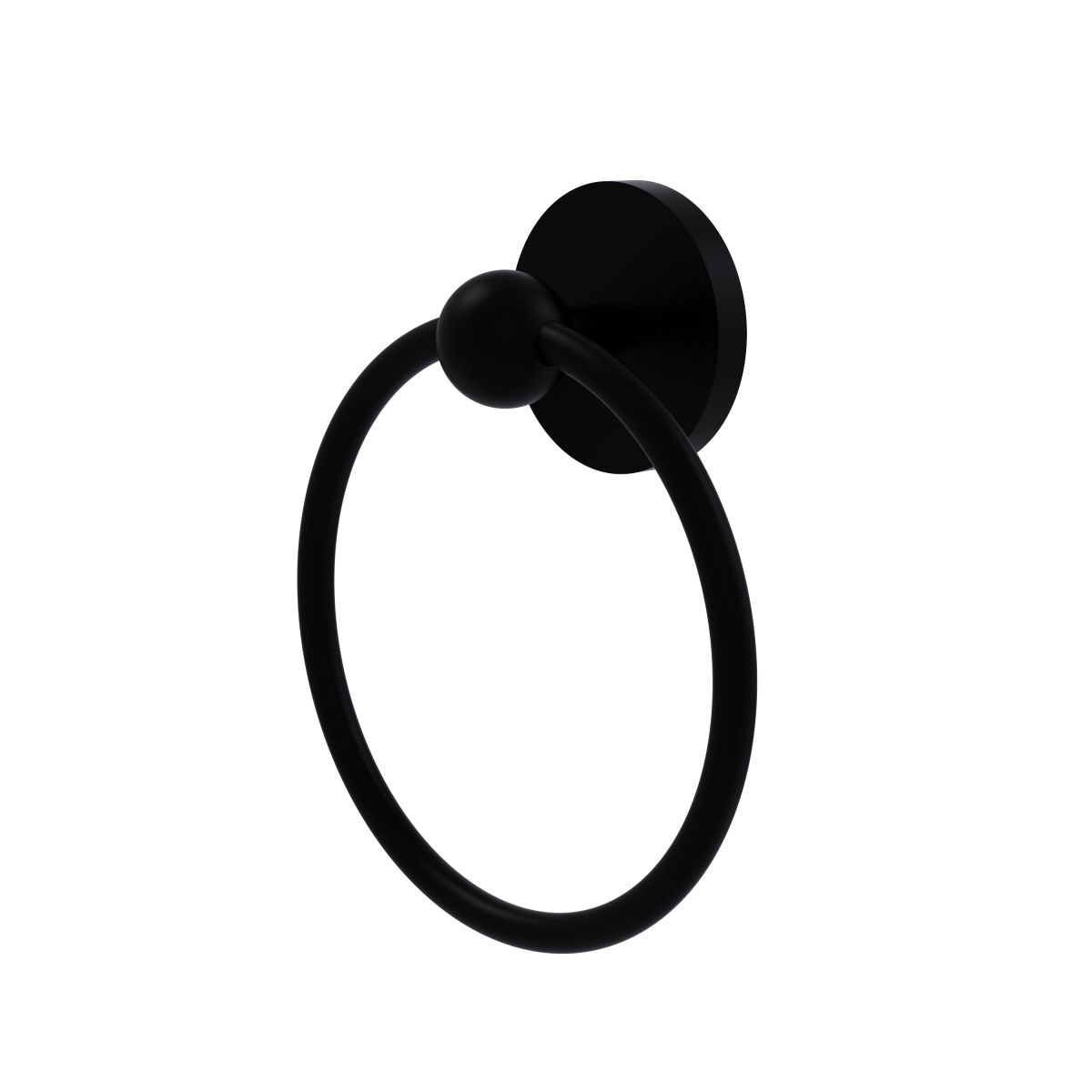 Picture of Allied Brass 1016-BKM Skyline Collection Towel Ring, Matte Black