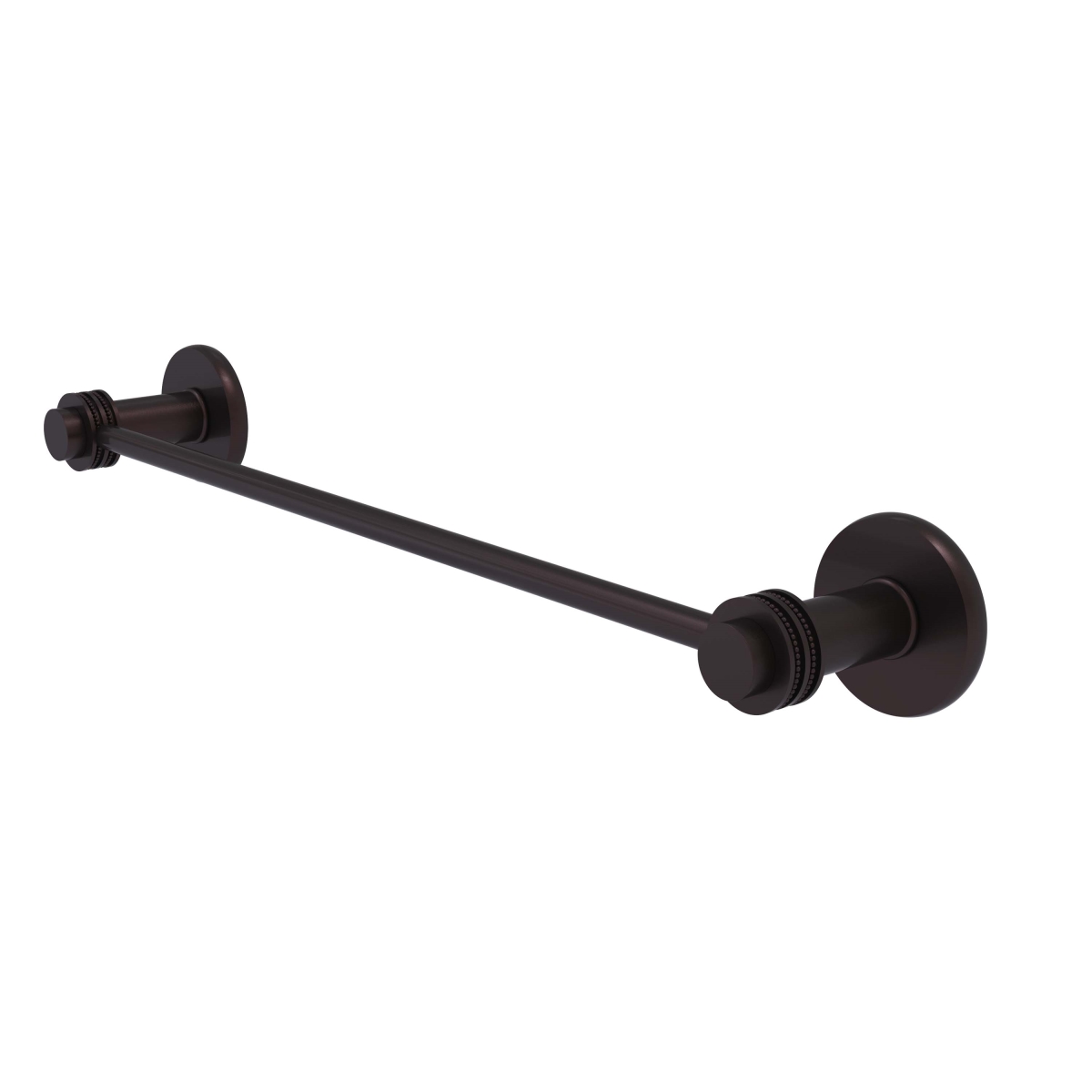 Picture of Allied Brass 931D-18-ABZ Mercury Collection 18 in. Towel Bar with Dotted Accent, Antique Bronze