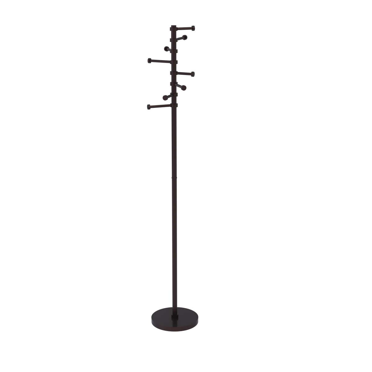 Picture of Allied Brass CS-1-ABZ Free Standing Coat Rack with Six Pivoting Pegs, Antique Bronze