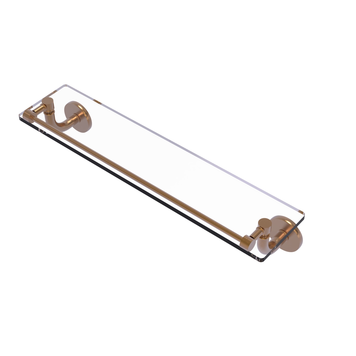 Picture of Allied Brass RM-1-22-GAL-BBR Remi Collection 22 in. Glass Vanity Shelf with Gallery Rail&#44; Brushed Bronze