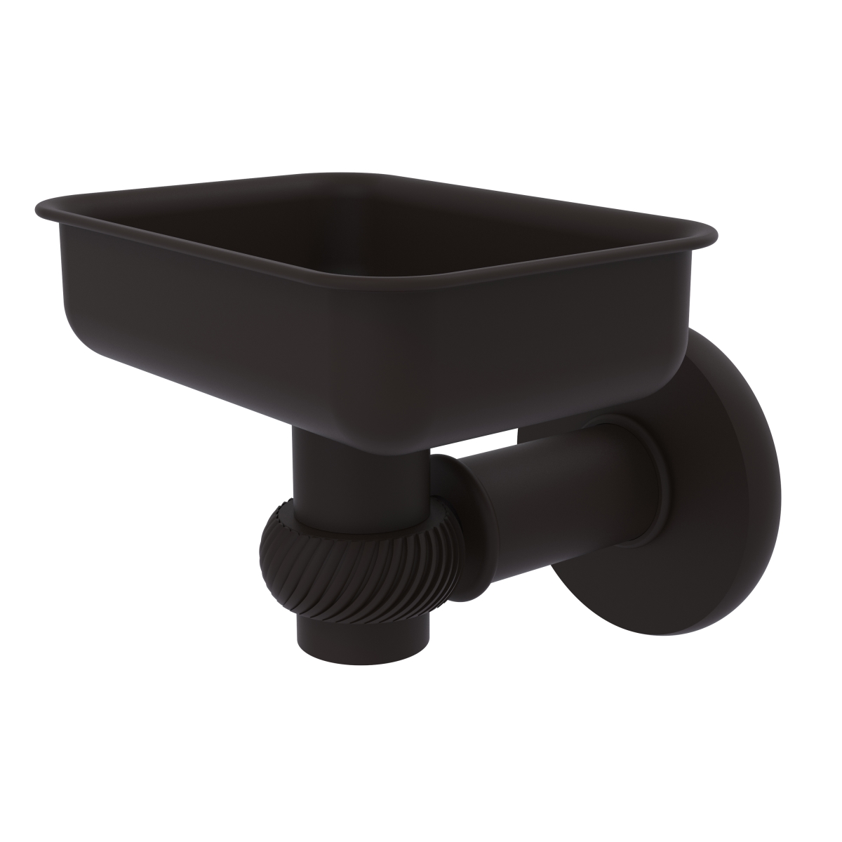 Picture of Allied Brass 2032T-ORB Continental Collection Wall Mounted Soap Dish Holder with Twist Accents, Oil Rubbed Bronze