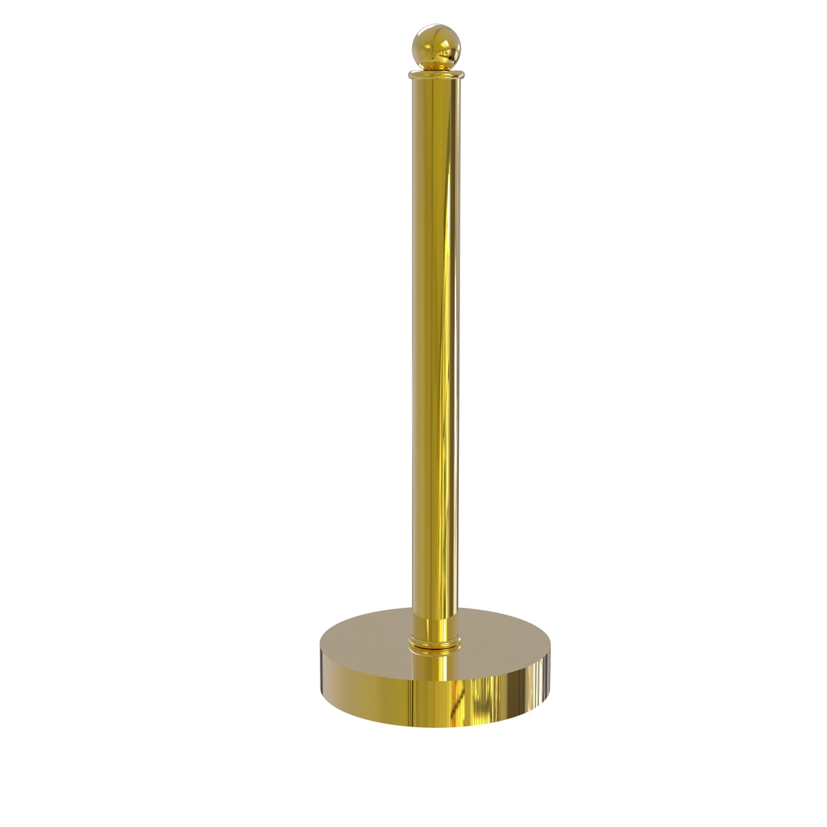 Picture of Allied Brass 1051-UNL Contemporary Counter Top Kitchen Paper Towel Holder&#44; Unlacquered Brass