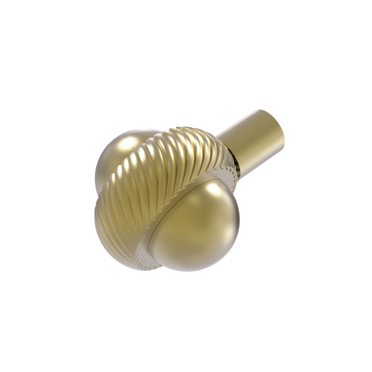 Picture of Allied Brass 102AT-SBR Twisted Ring Style 1.50 in. Cabinet Knob&#44; Satin Brass