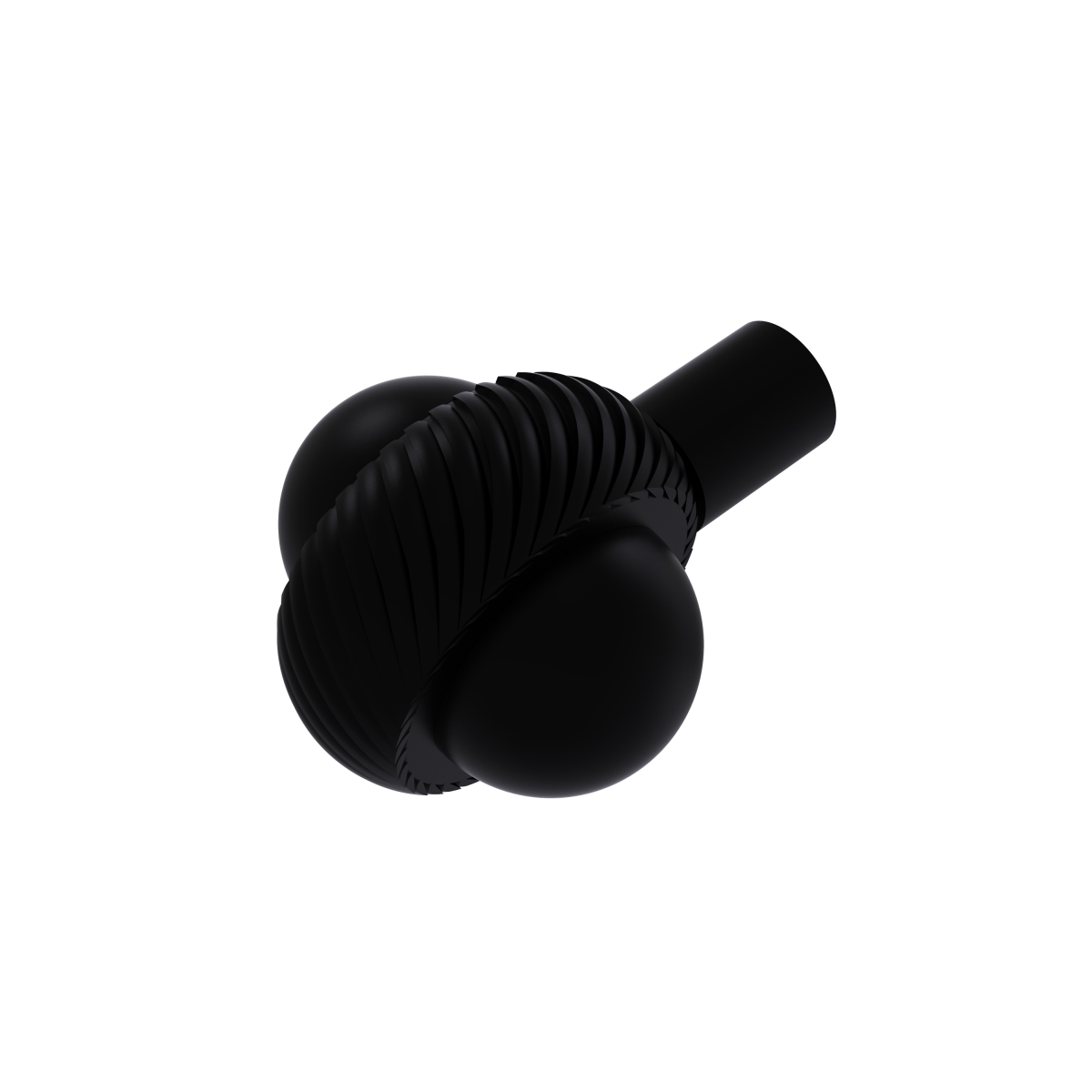 Picture of Allied Brass 102AT-BKM Twisted Ring Style 1.50 in. Cabinet Knob&#44; Matte Black